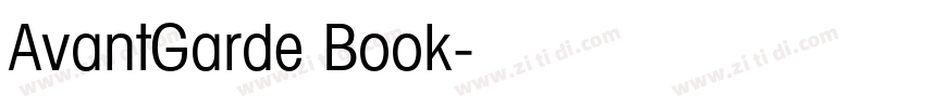 AvantGarde Book字体转换